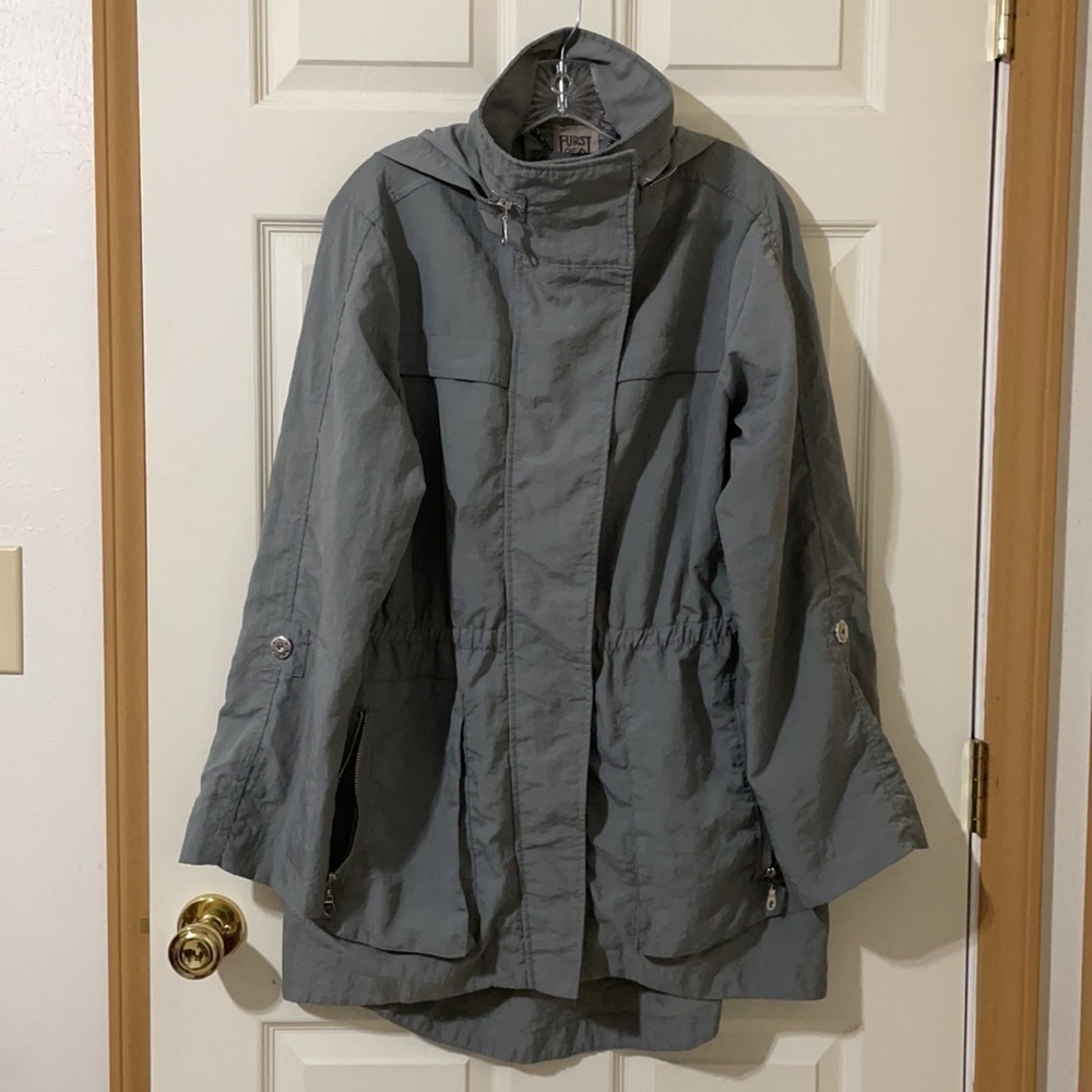 Furst of a Kind Funnel Neck Windbreaker Jacket